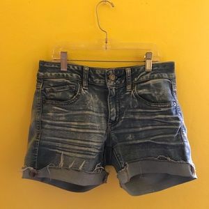 Denim shorts